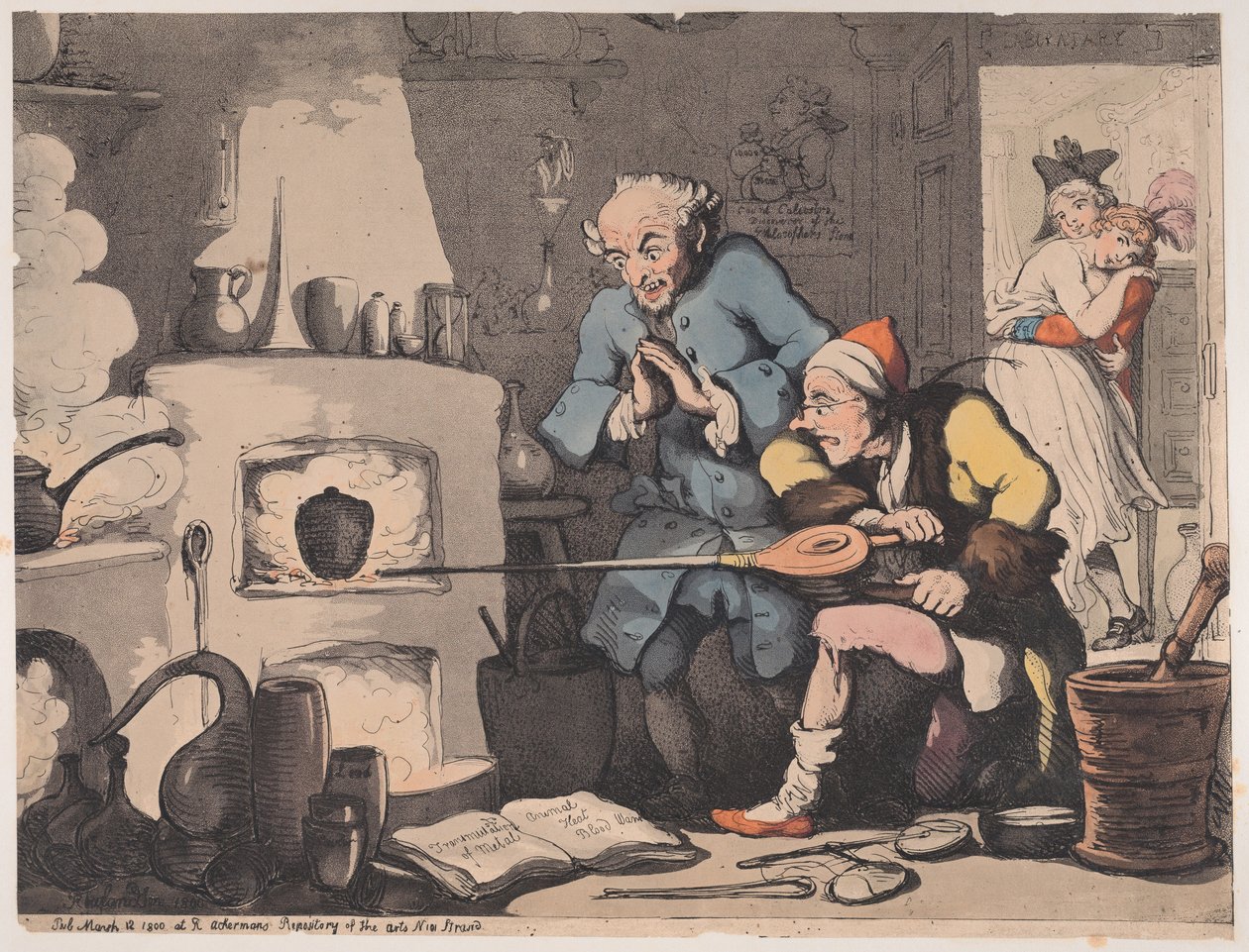Hokus Pokus veya Felsefe Taşını Aramak, 12 Mart 1800., 12 Mart 1800. by Thomas Rowlandson