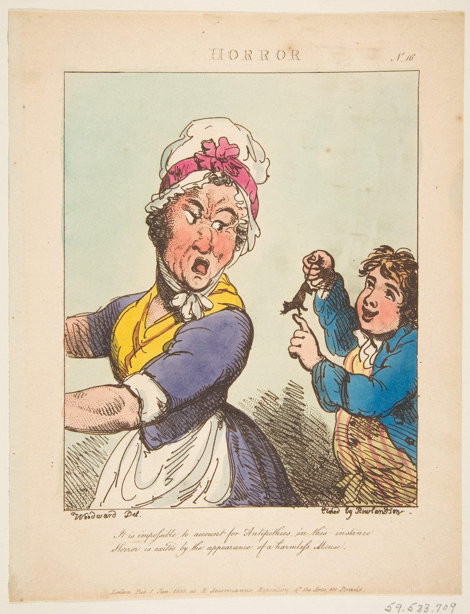 Korku, 21 Ocak 1800. by Thomas Rowlandson