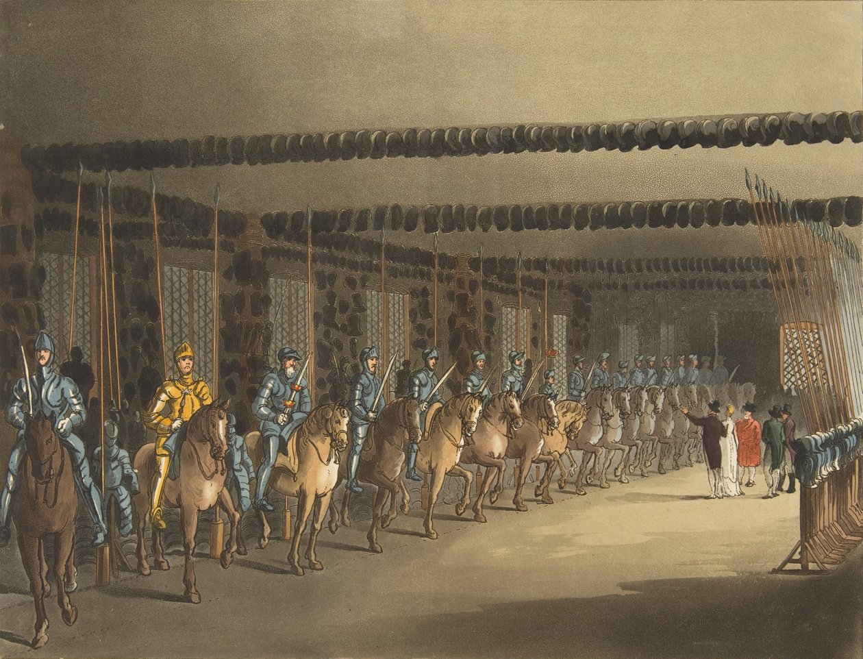At Cephaneliği, Londra Kulesi, 1 Kasım 1809., 1 Kasım 1809 by Thomas Rowlandson