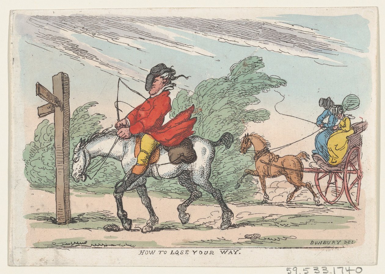 Yolunuzu Nasıl Kaybedersiniz, 1803-1815., 1803-1815. by Thomas Rowlandson