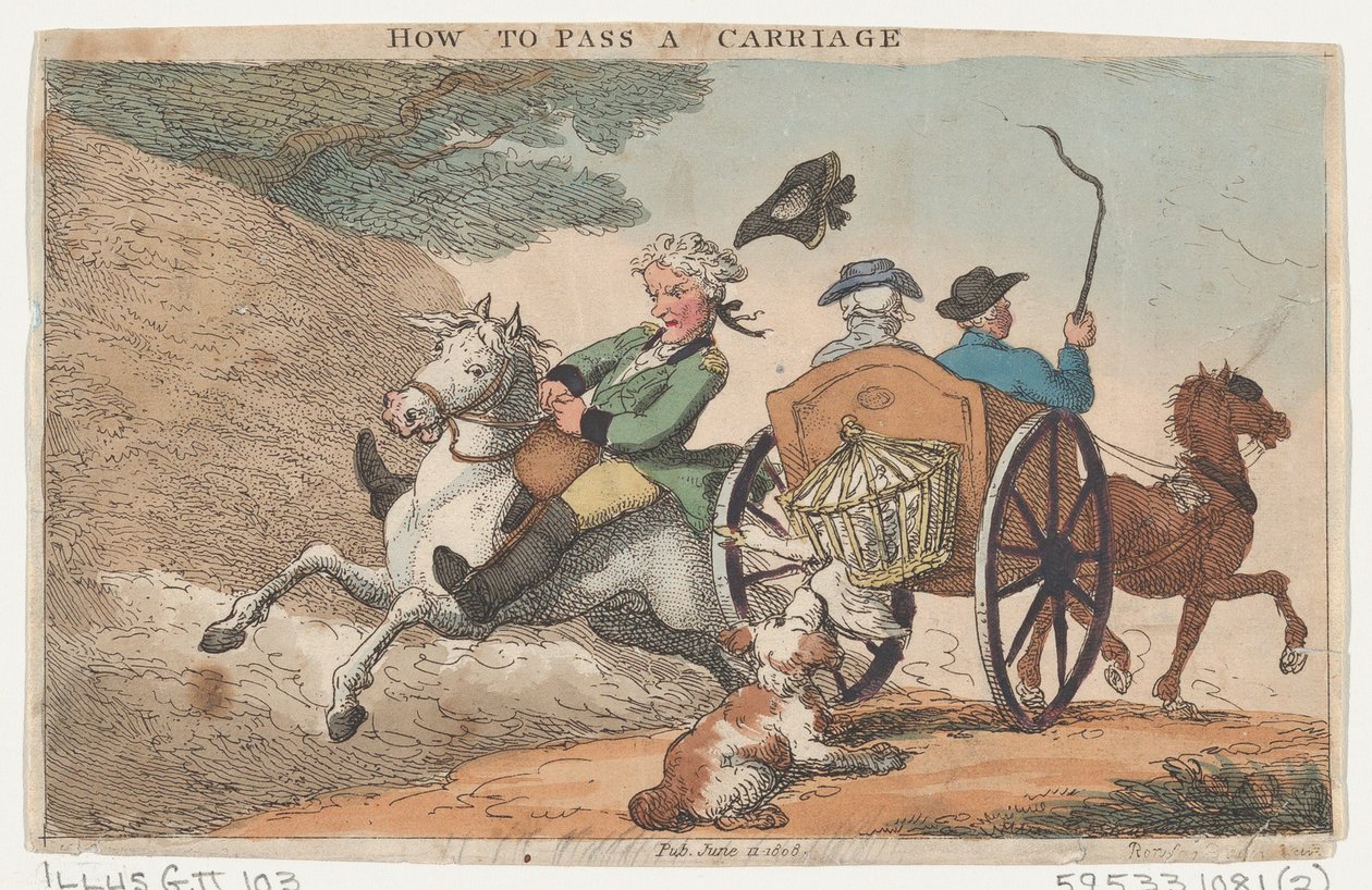 Araba Nasıl Geçilir, 11 Haziran 1808., 11 Haziran 1808. by Thomas Rowlandson