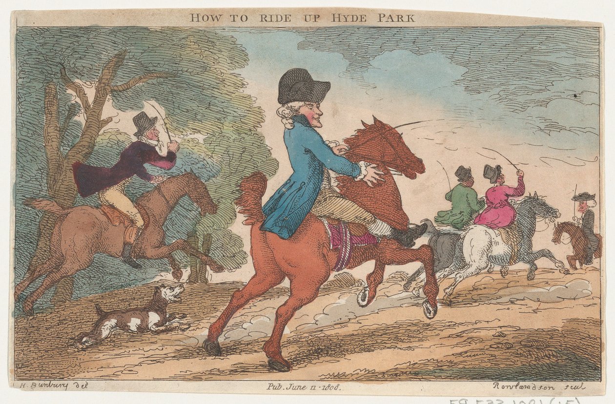 Hyde Park'a Nasıl Binilir, 11 Haziran 1808., 11 Haziran 1808. by Thomas Rowlandson