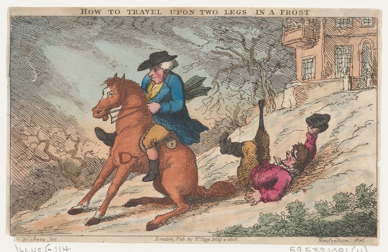 Bir Donda İki Ayak Üzerinde Nasıl Yolculuk Yapılır, 4 Mayıs 1808., 4 Mayıs 1808. by Thomas Rowlandson
