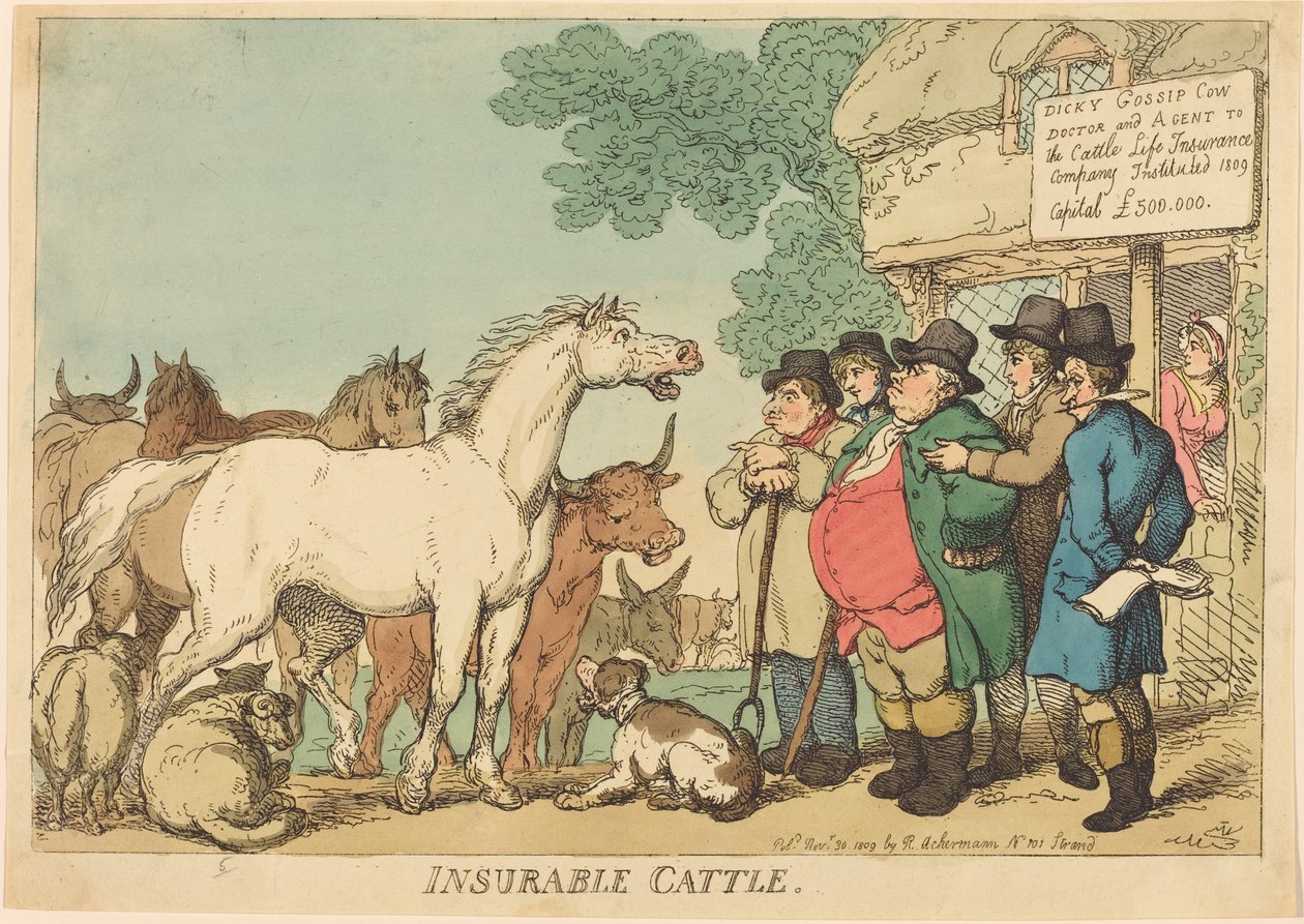 Sigortalı Sığır by Thomas Rowlandson