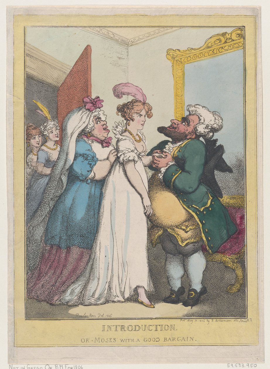 Giriş veya İyi Pazarlıkla Musa, 23 Temmuz 1806., 23 Temmuz 1806. by Thomas Rowlandson