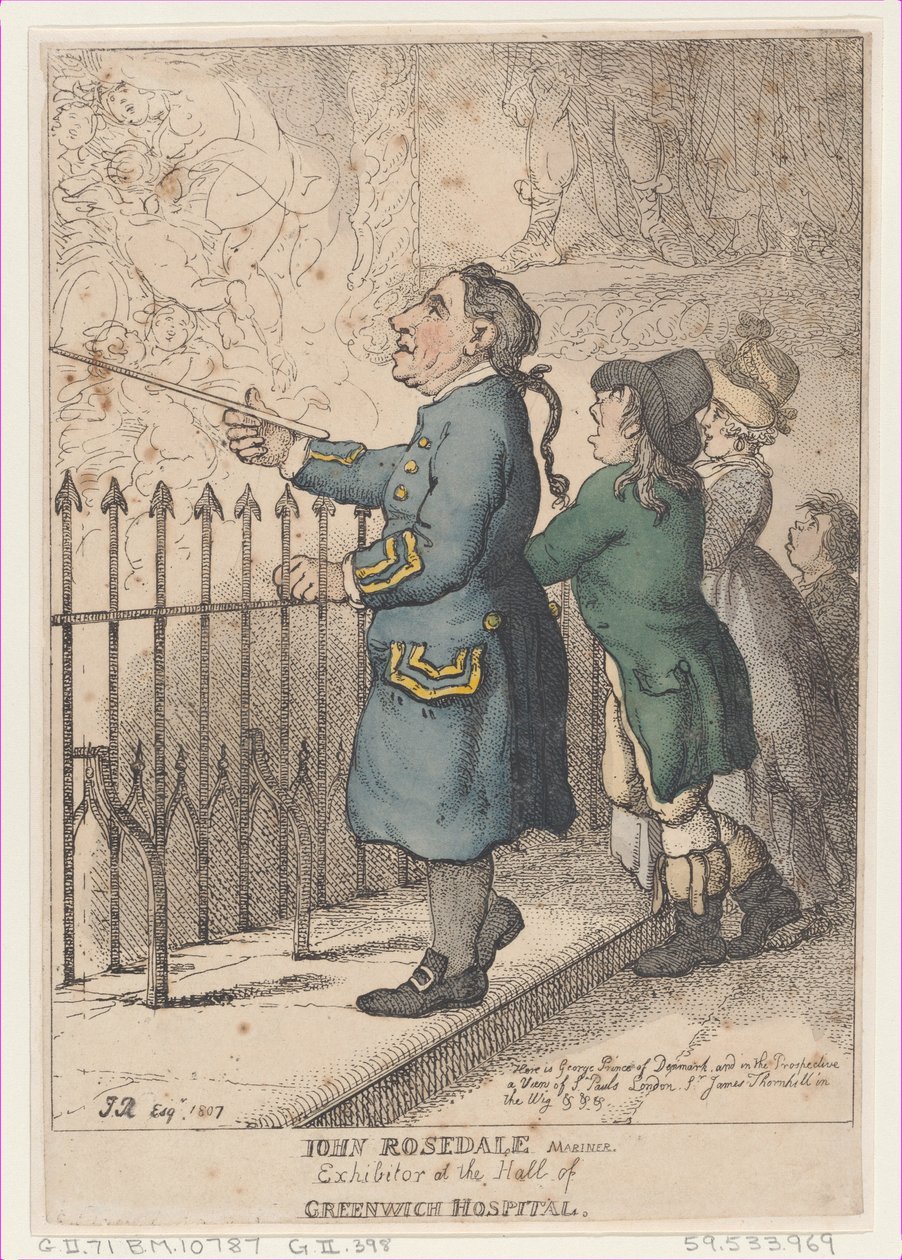 John Rosedale Mariner, Greenwich Hastanesi Salonunda Katılımcı, 26 Nisan 1807., 26 Nisan 1807. by Thomas Rowlandson