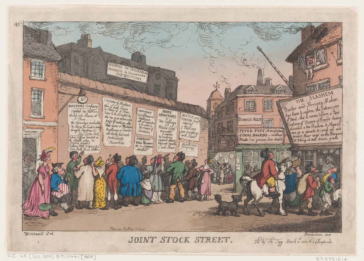 Anonim Cadde, 10 Mart 1808., 10 Mart 1808. by Thomas Rowlandson