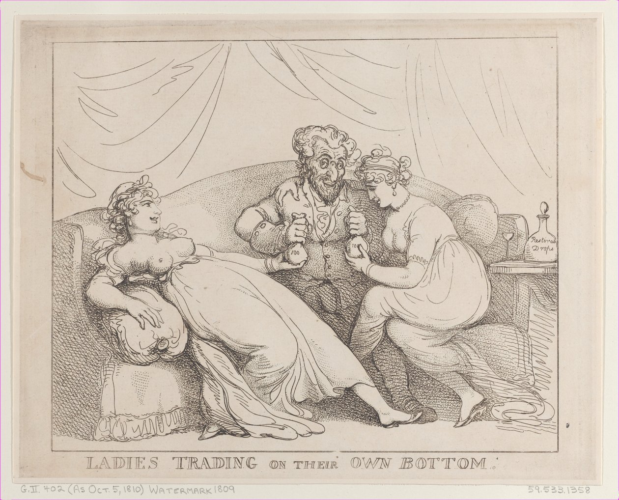 Kendi Diplerinde Ticaret Yapan Bayanlar, 5 Ekim 1810., 5 Ekim 1810. by Thomas Rowlandson