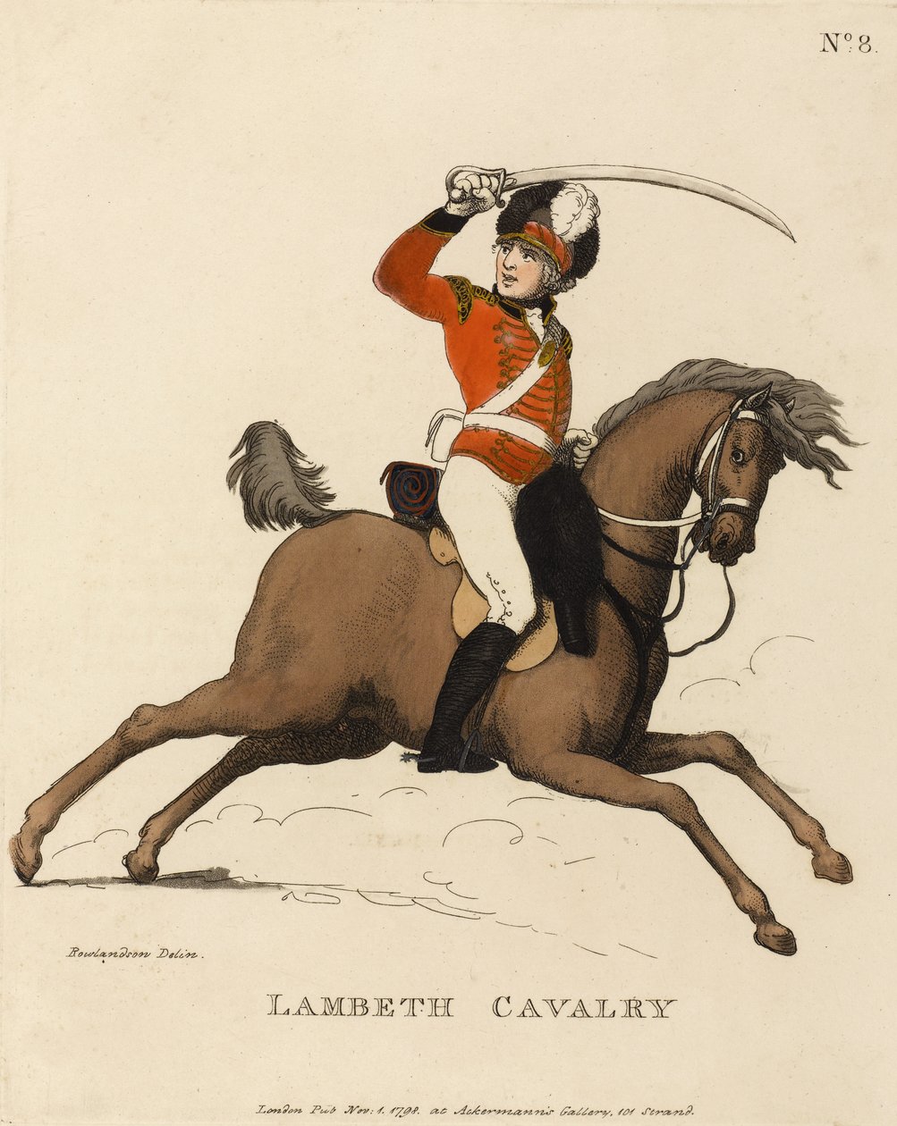 Lambeth Süvari, c.1799 by Thomas Rowlandson