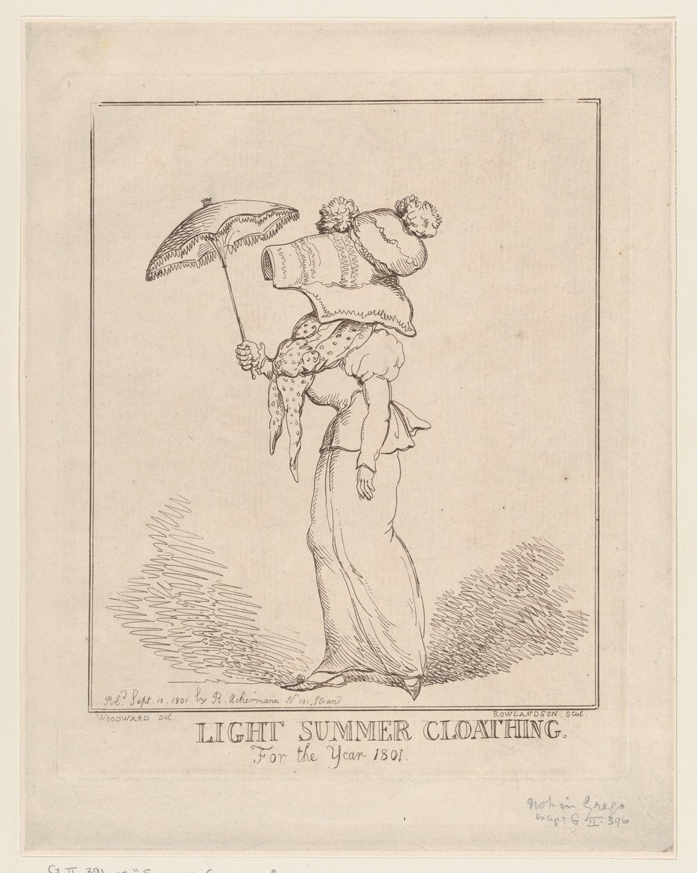 Hafif Yaz Giysileri [sic], 10 Eylül 1801., 10 Eylül 1801. by Thomas Rowlandson