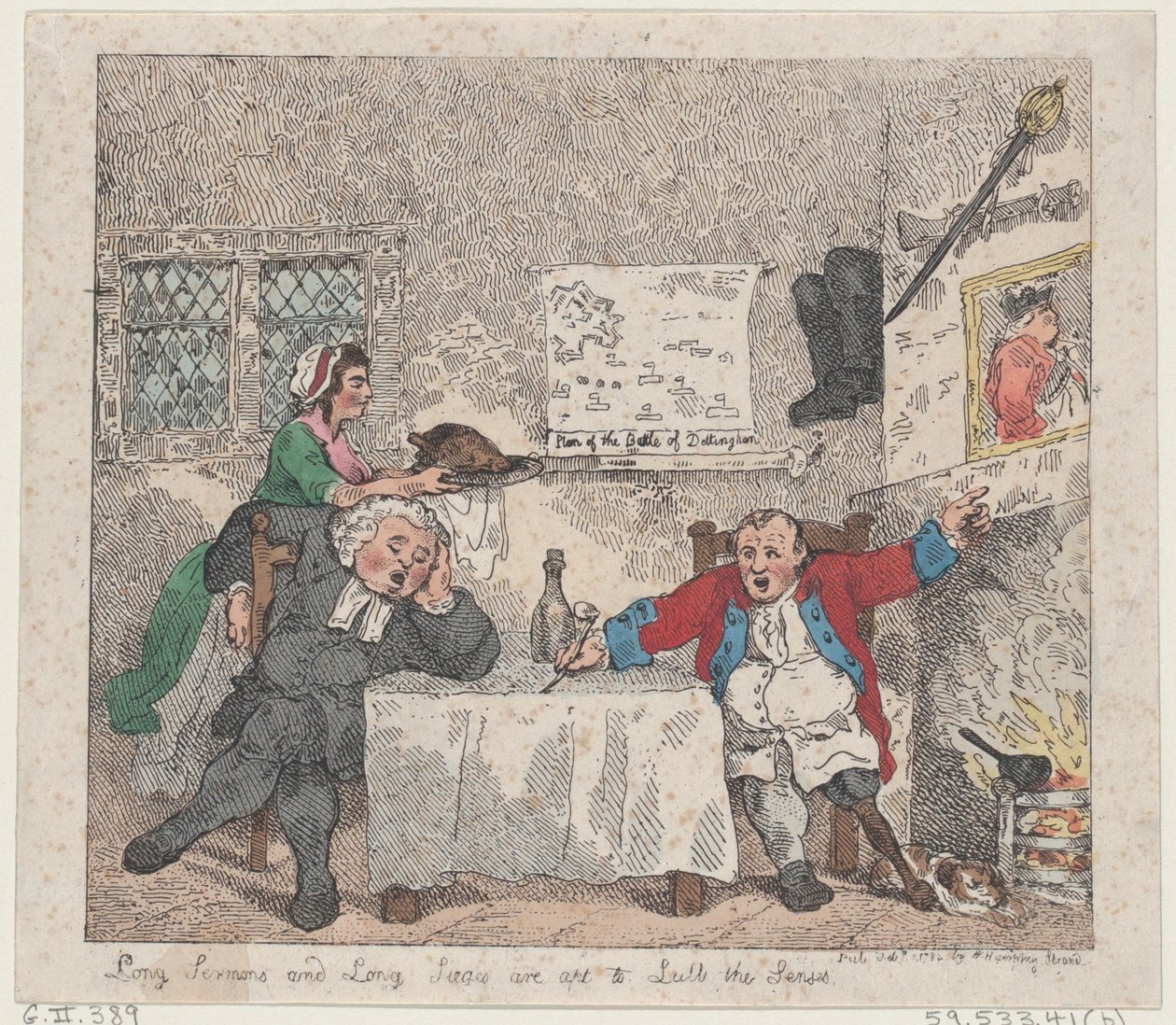 Uzun Vaazlar ve Uzun Kuşatmalar Duyuları Yutmaya uygundur, 11 Şubat 1783., 11 Şubat 1783. by Thomas Rowlandson