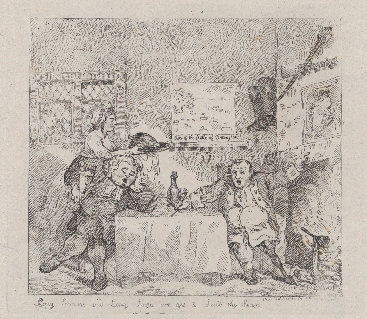 Uzun Vaazlar ve Uzun Kuşatmalar Duyuları Yutmaya uygundur, 11 Şubat 1783., 11 Şubat 1783. by Thomas Rowlandson