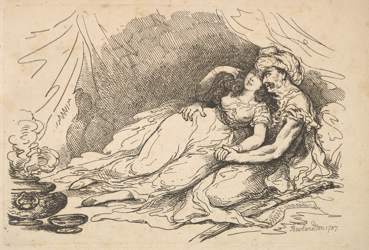 Doğuda Aşk, 1787. by Thomas Rowlandson