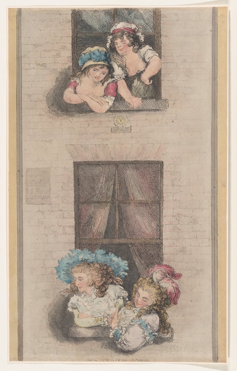 Hizmetçiler ve Hanımlar, 1 Aralık 1791., 1 Aralık 1791. by Thomas Rowlandson