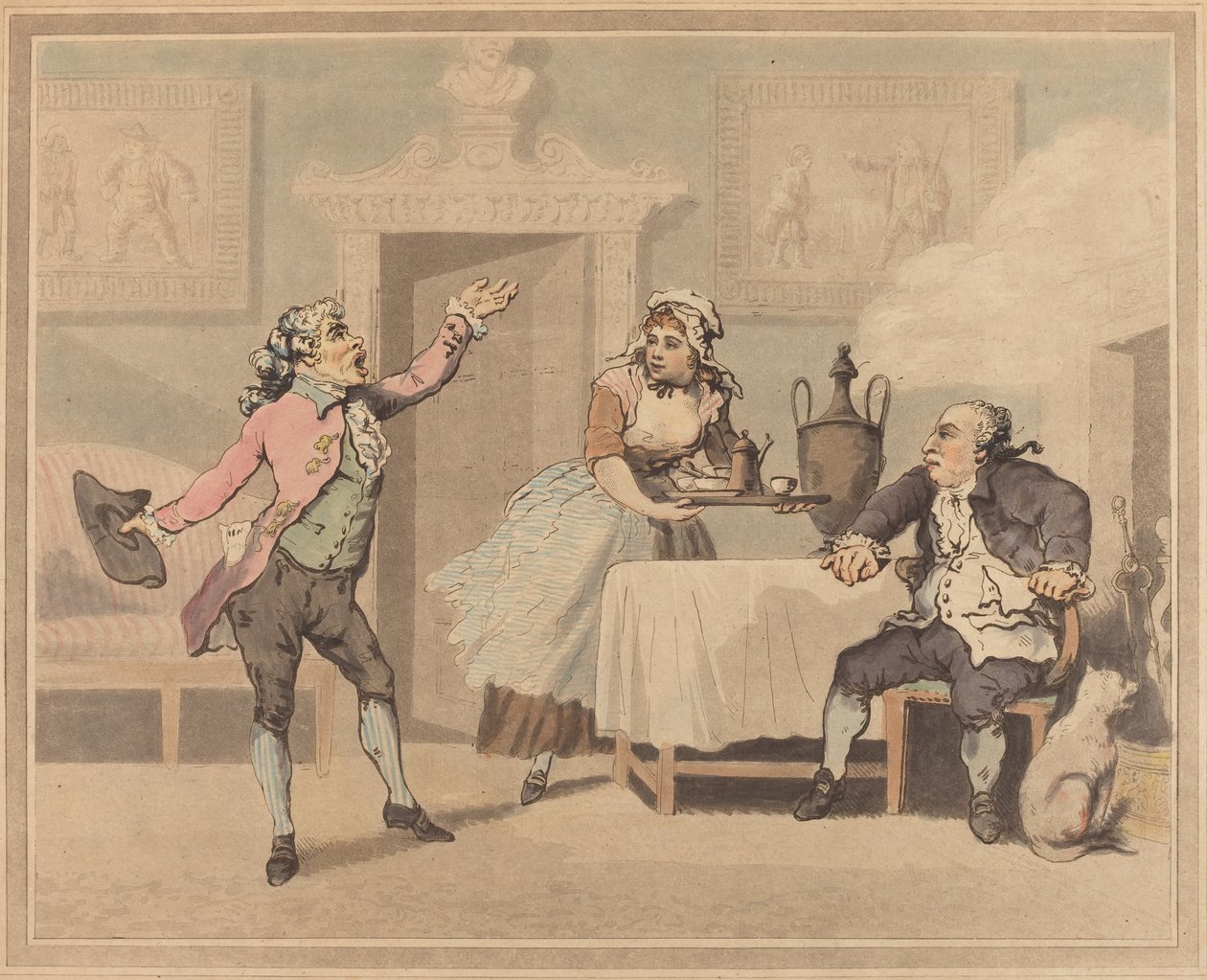 Yönetici ve Spouter by Thomas Rowlandson