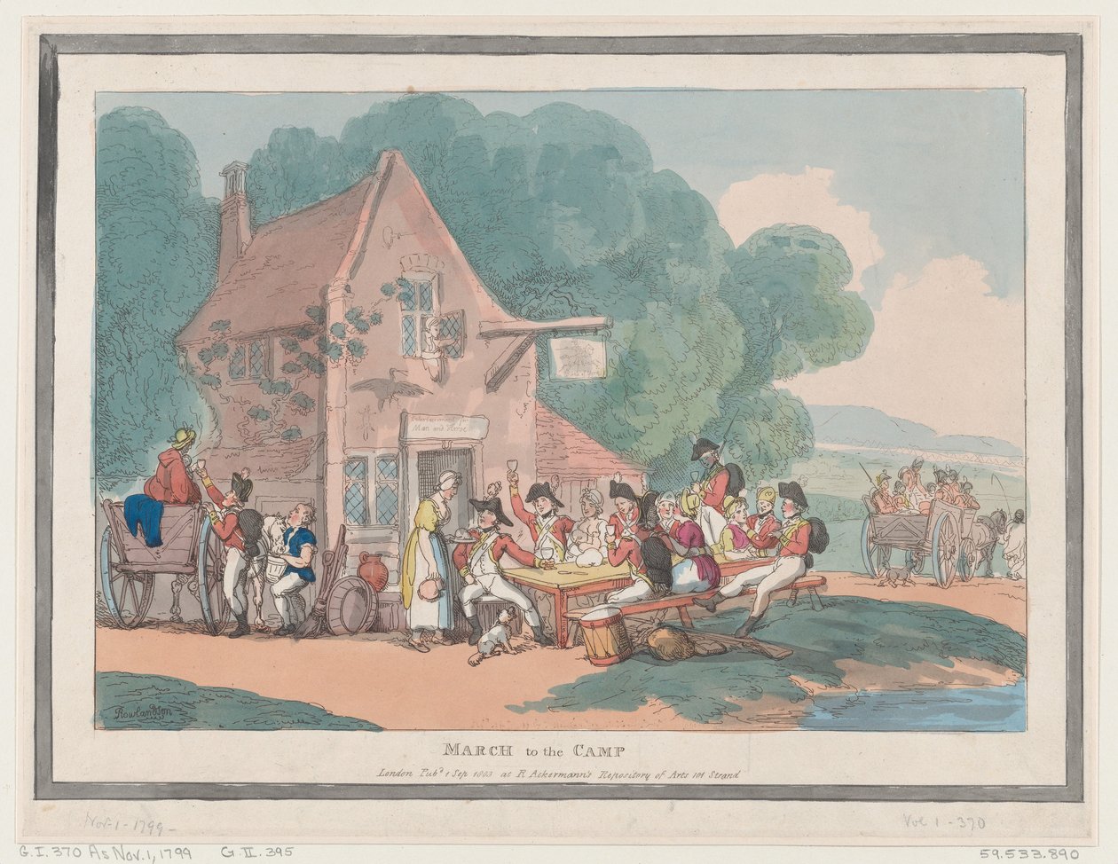 Kampa Mart, 1 Eylül 1803., 1 Eylül 1803. by Thomas Rowlandson