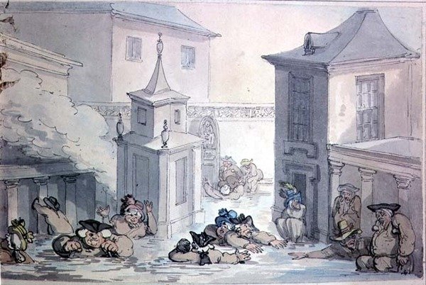 Matthew Brambles Banyo Gezisi by Thomas Rowlandson