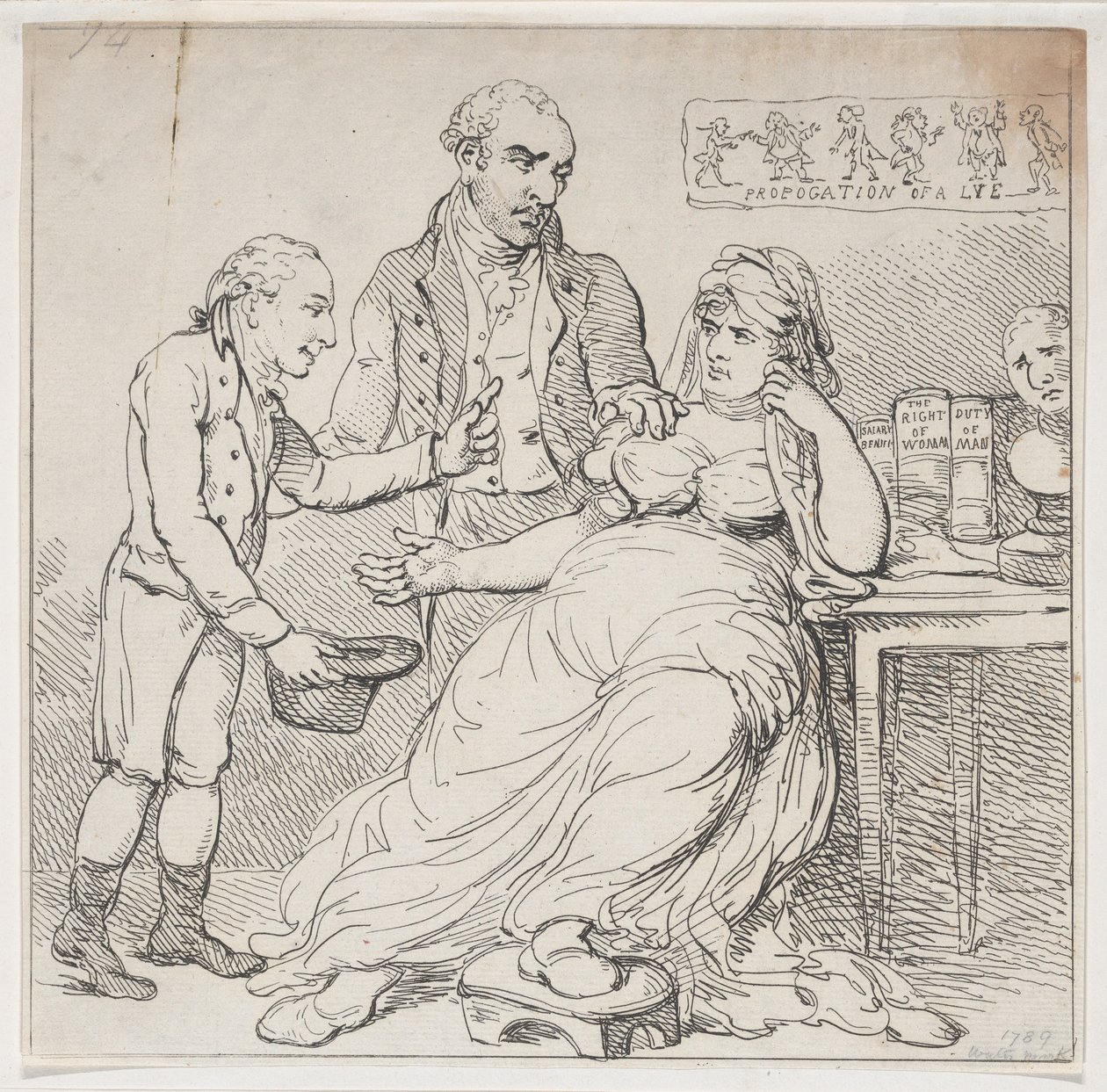 Çöplüklerdeki Melpomene veya Tiyatro Hükümdarları Tarafından Savunan Çocuk Oyunu, Aralık..., 14 Aralık 1804. by Thomas Rowlandson