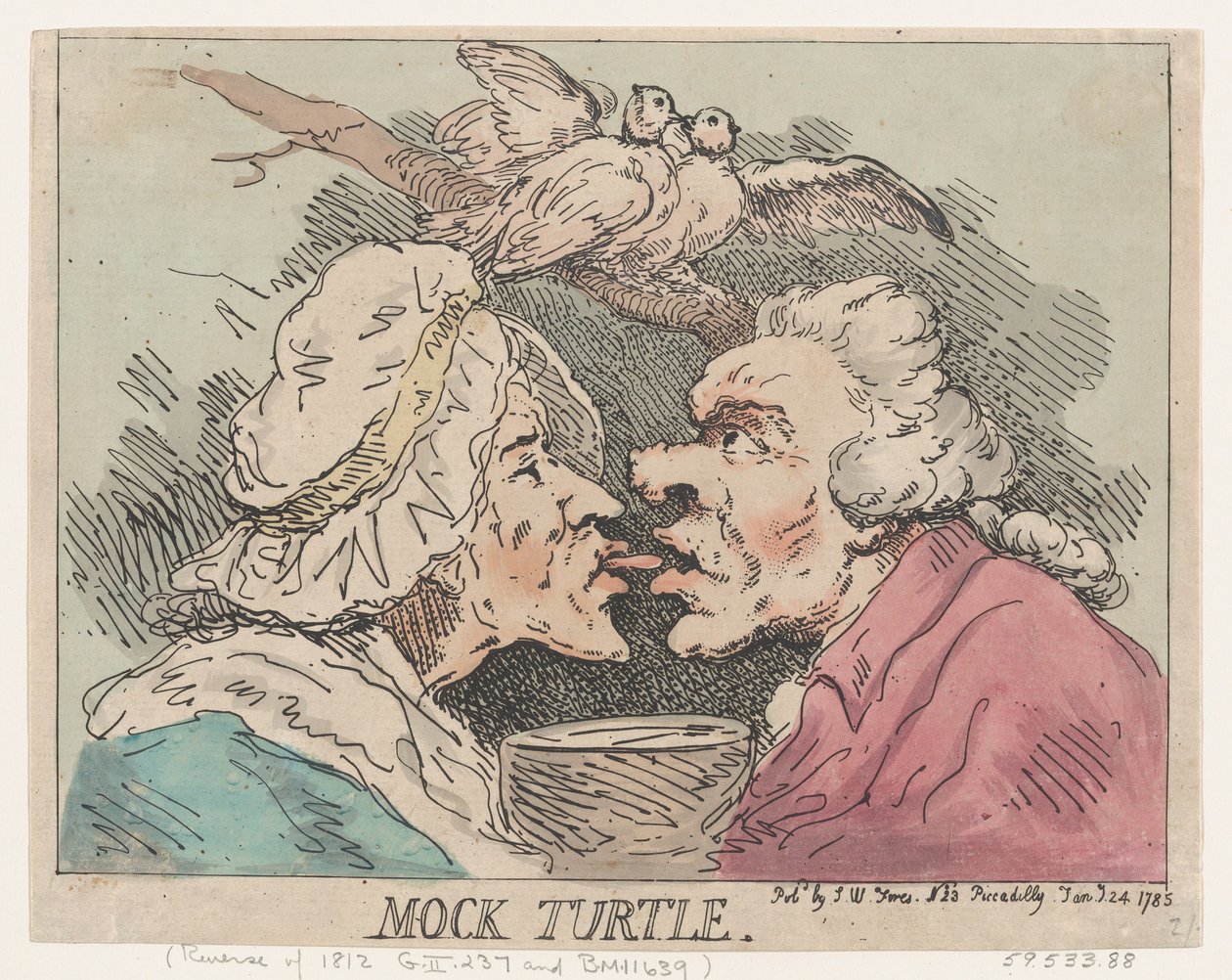 Sahte Kaplumbağa, 24 Ocak 1785., 24 Ocak 1785. by Thomas Rowlandson