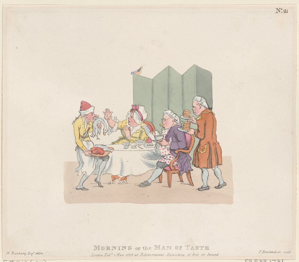 Sabah, ya da Lezzet Adamı, 1 Mayıs 1803., 1 Mayıs 1803. by Thomas Rowlandson