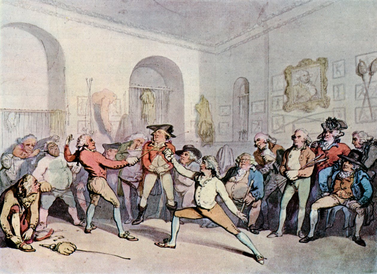 Bay H Angelos Eskrim Akademisi, 1791, 1929 by Thomas Rowlandson
