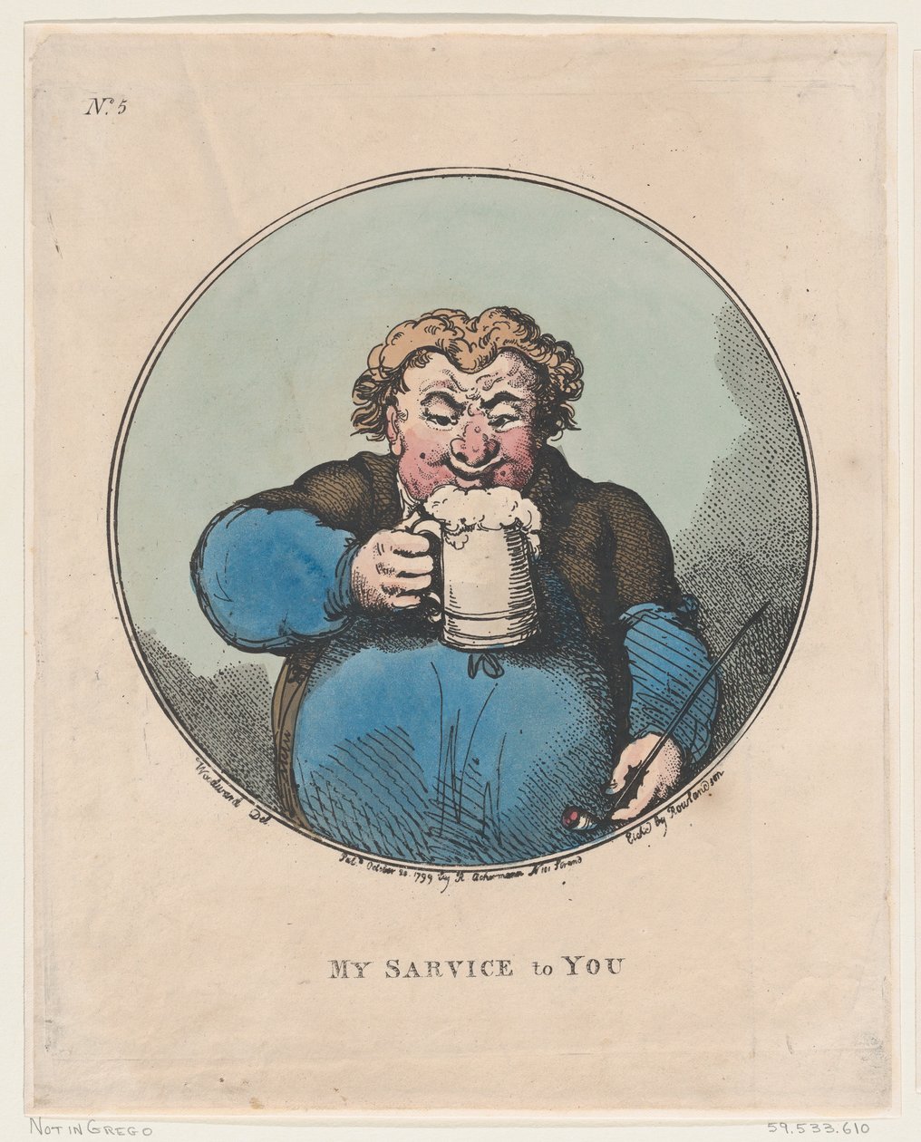 Size Hizmetim, 20 Ekim 1799., 20 Ekim 1799. by Thomas Rowlandson
