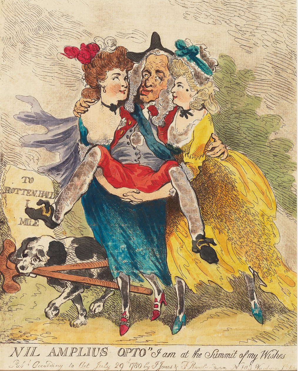Nil Amplius Opto Dileklerimin Zirvesindeyim, meyhane. 1780 (el renkli gravür by Thomas Rowlandson