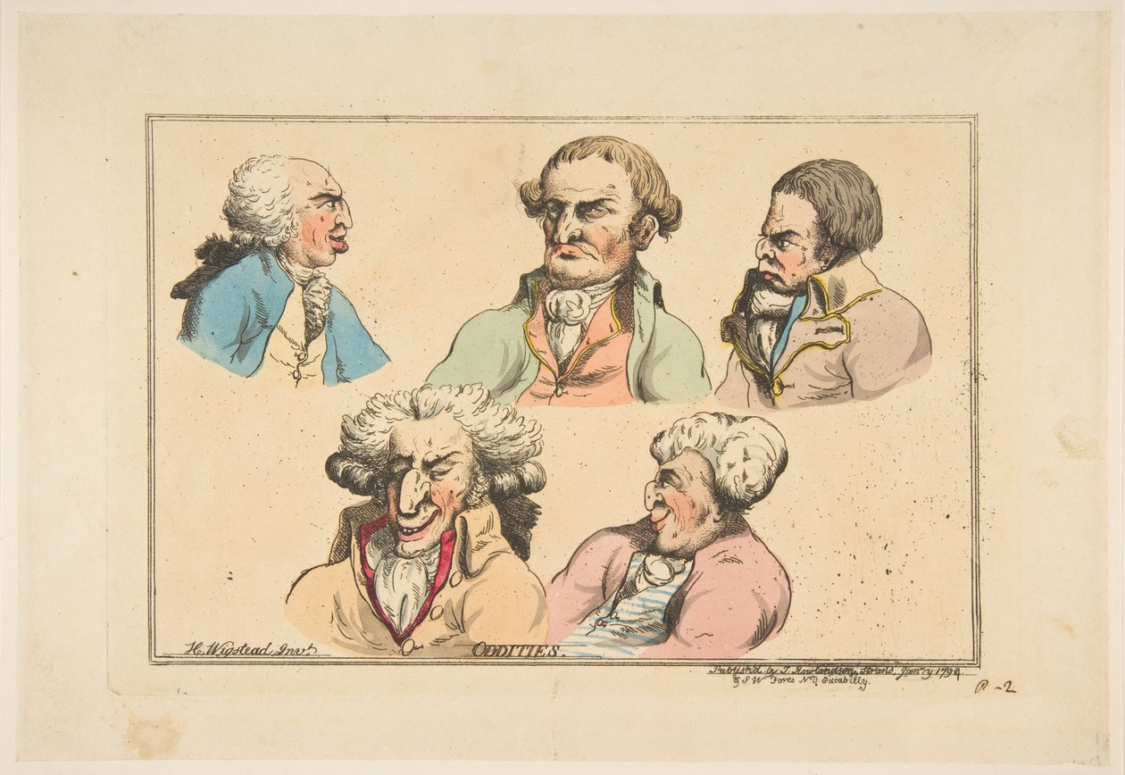 Tuhaflıklar, Ocak 1794. by Thomas Rowlandson