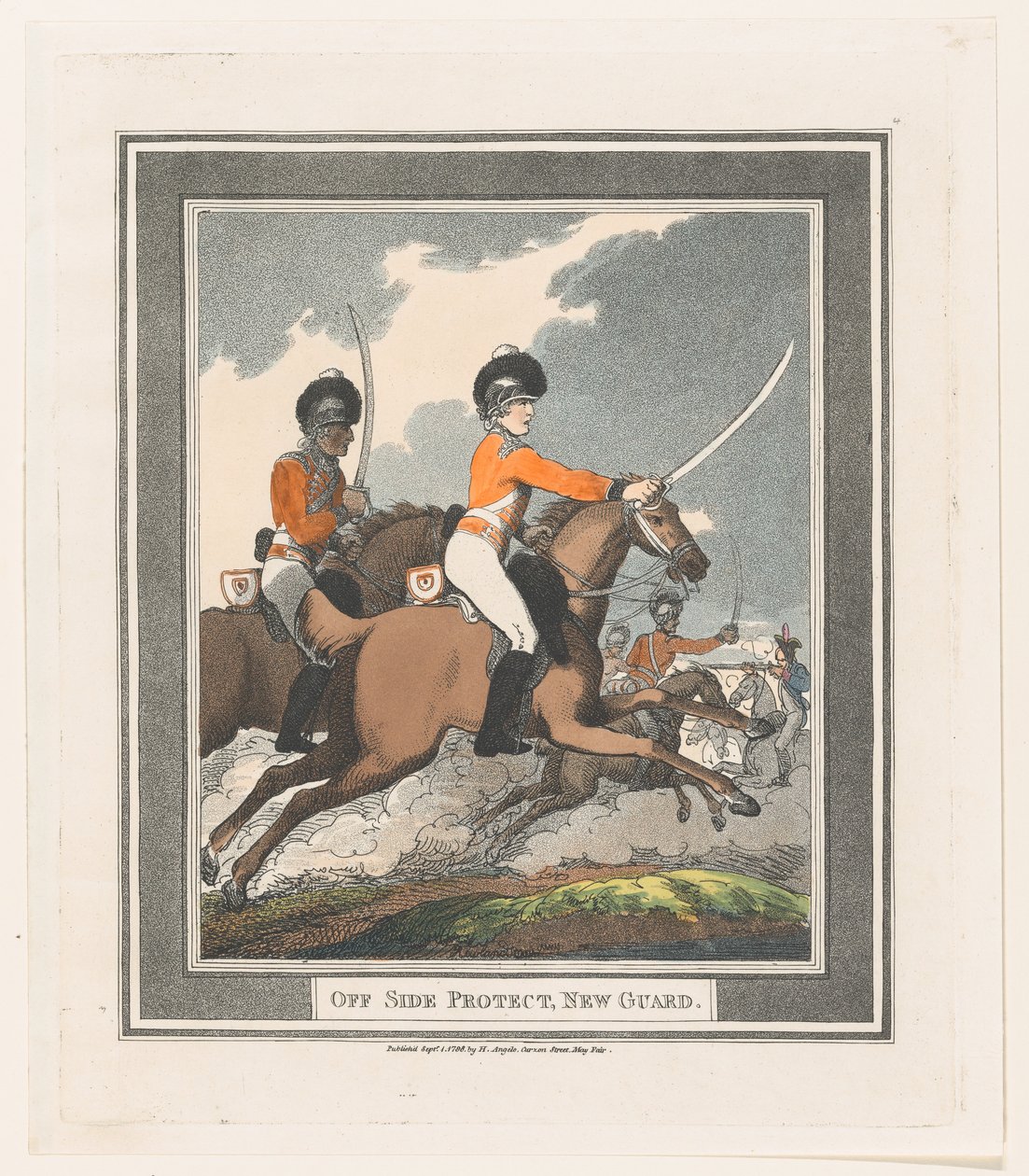 Off Side Protect, New Guard, 1 Eylül 1798., 1 Eylül 1798. by Thomas Rowlandson