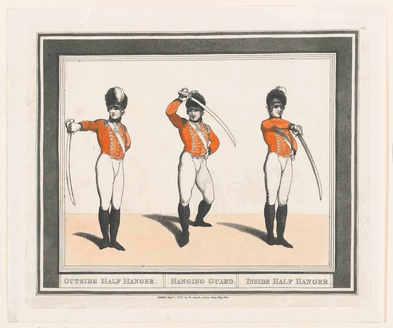 Dış Yarım Askı, Asma Koruma, Yarım Askı İç, 1 Eylül 1798., 1 Eylül 1798. by Thomas Rowlandson