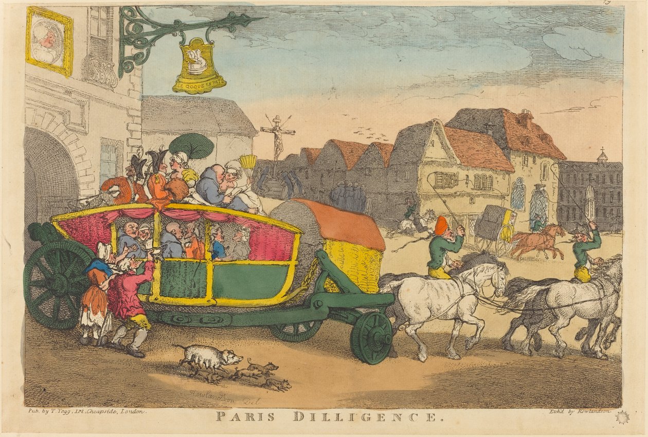 Paris Çalışkanlığı by Thomas Rowlandson