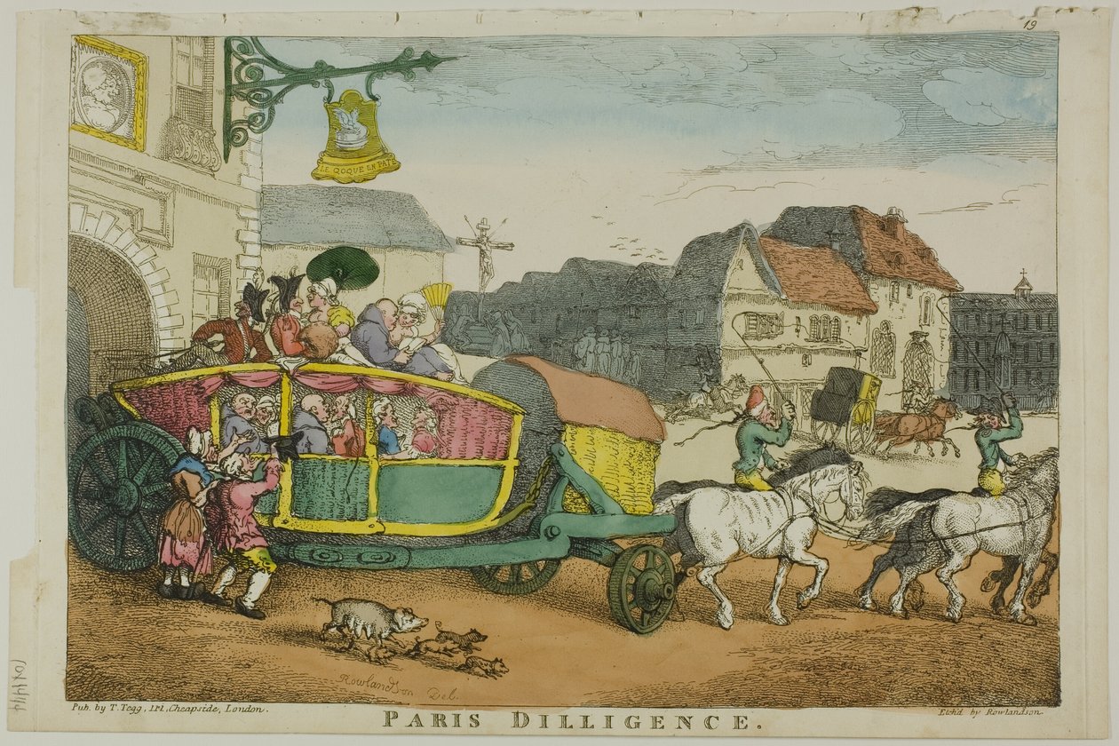 Paris Çalışkanlığı by Thomas Rowlandson