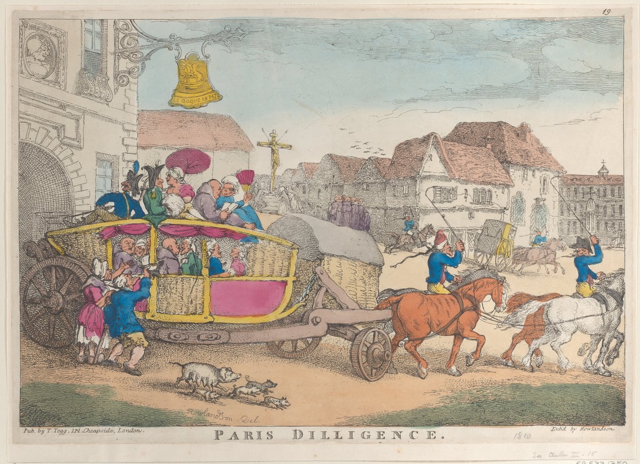 Paris Gayret, 1810., 1810. by Thomas Rowlandson