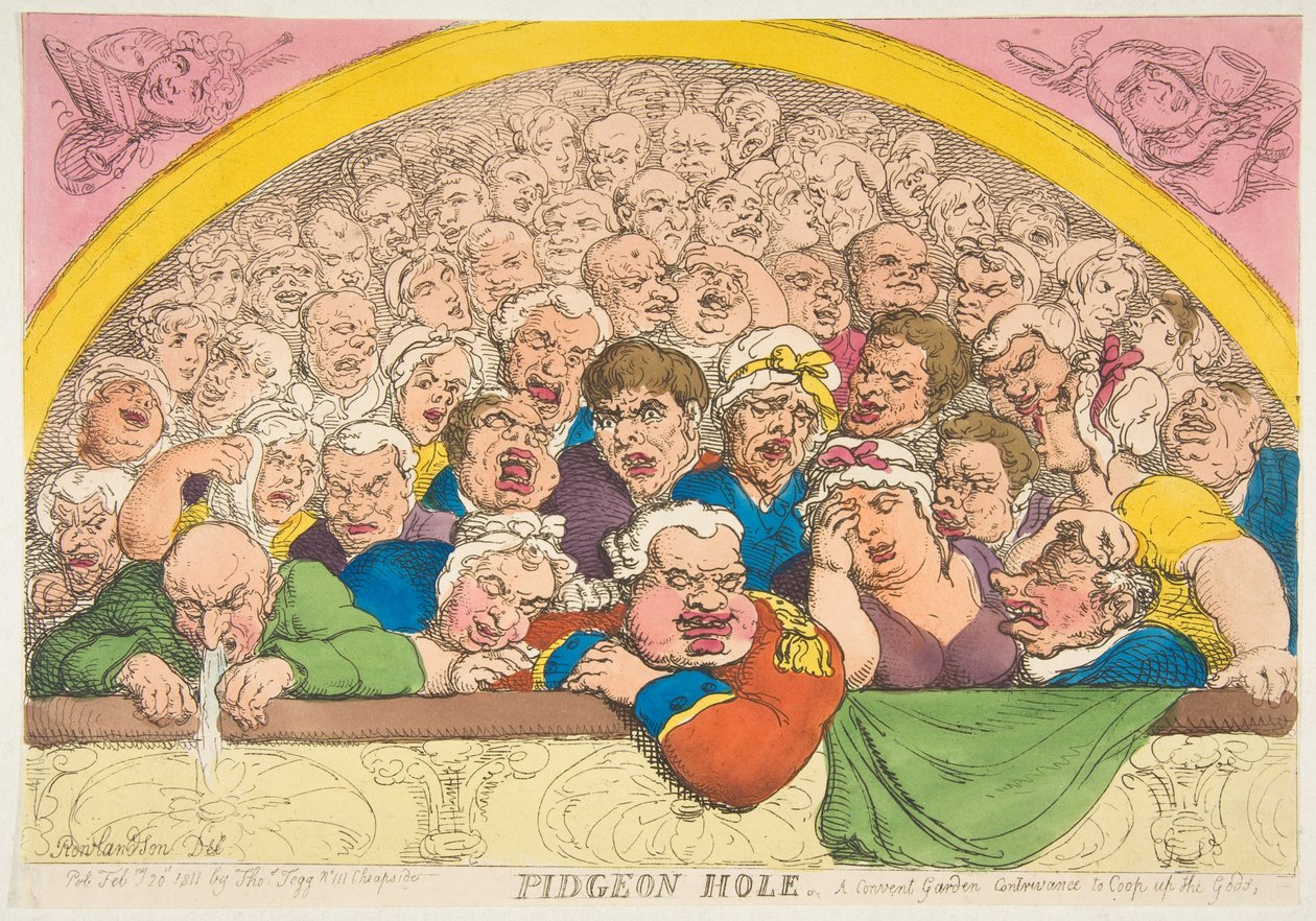 Güvercin Deliği. Tanrılarla Başa Çıkmak İçin Bir Manastır Bahçesi Aleti, 20 Şubat 1811. by Thomas Rowlandson