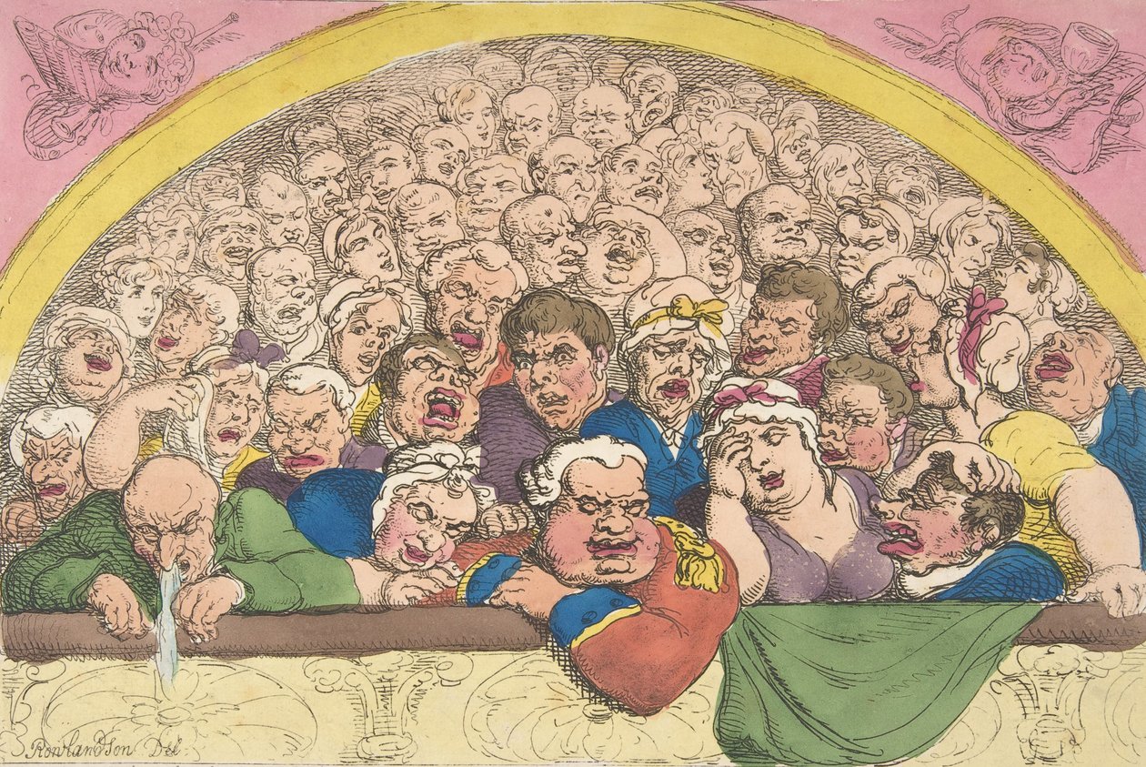 Güvercin Deliği. Tanrılarla Başa Çıkmak İçin Bir Manastır Bahçesi Düzeni, 20 Şubat ..., 20 Şubat 1811. by Thomas Rowlandson