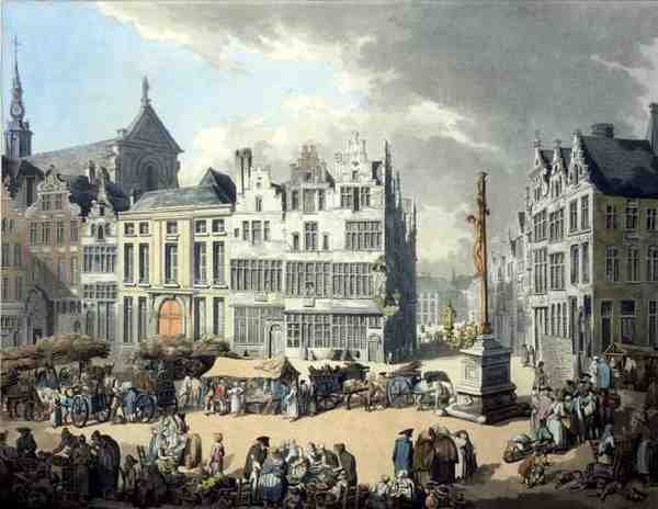 Wright ve Schutz, pub tarafından oyulmuş Antwerp