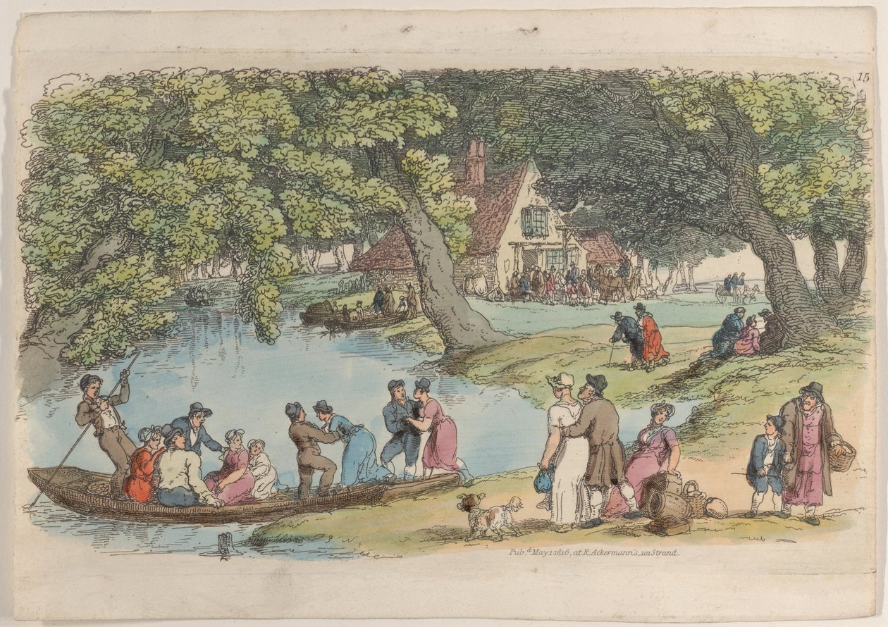 Levha 15, Minyatürde Dünyadan, 1816., 1816. by Thomas Rowlandson
