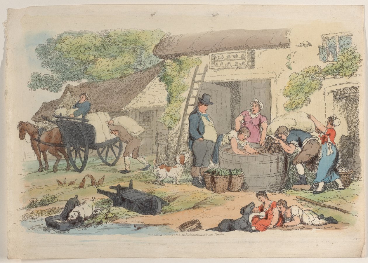 Levha 16, Minyatürde Dünyadan, 1816., 1816. by Thomas Rowlandson