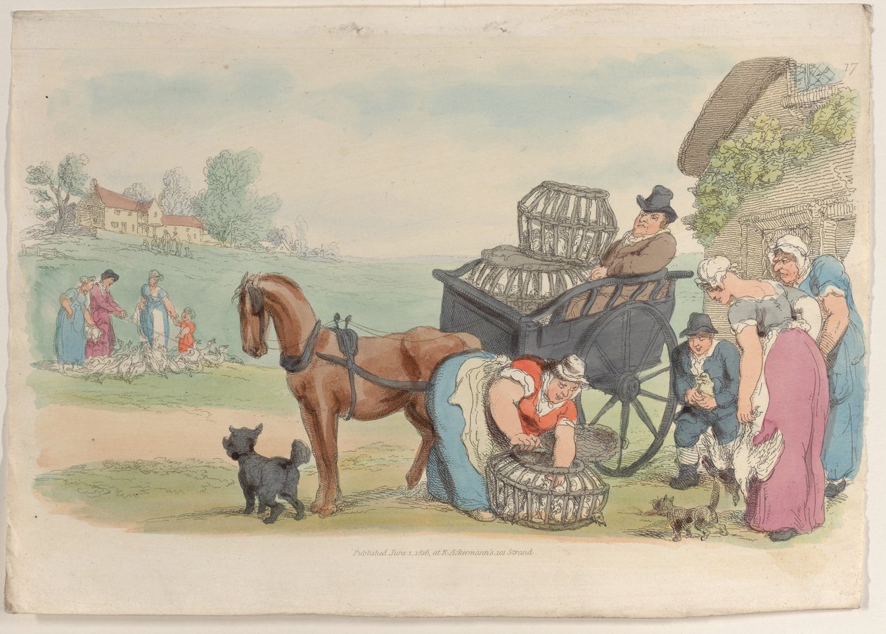 Levha 17, Minyatürde Dünyadan, 1816., 1816. by Thomas Rowlandson