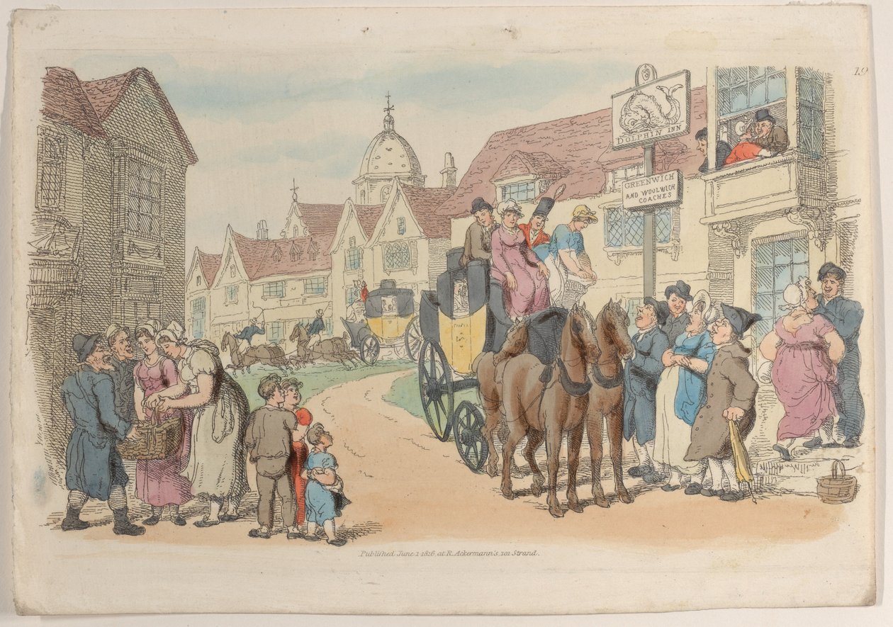 Levha 19, Minyatürde Dünyadan, 1816., 1816. by Thomas Rowlandson