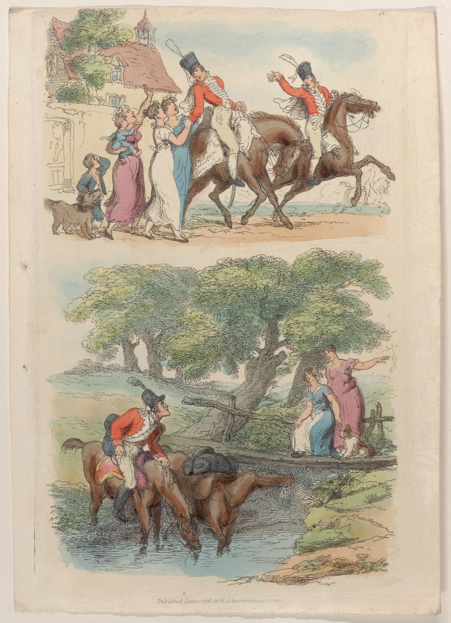 Levha 20, Minyatürde Dünyadan, 1816., 1816. by Thomas Rowlandson