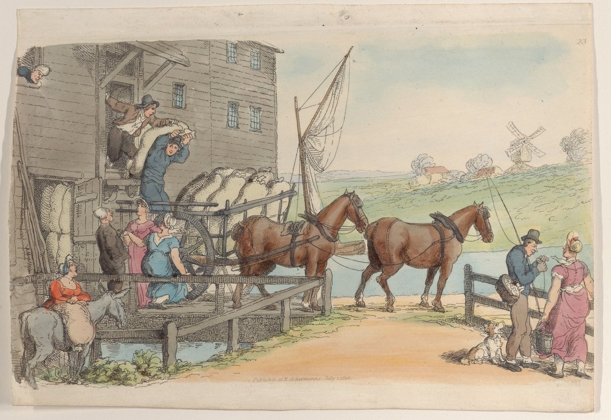 Levha 23, Minyatürde Dünyadan, 1816., 1816. by Thomas Rowlandson