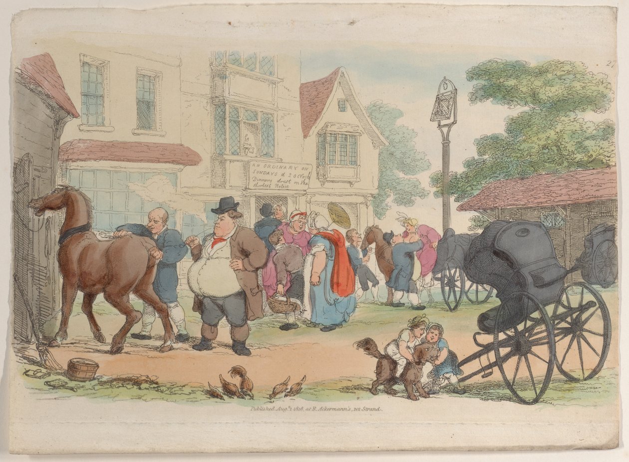 Levha 27, Minyatürde Dünyadan, 1816., 1816. by Thomas Rowlandson