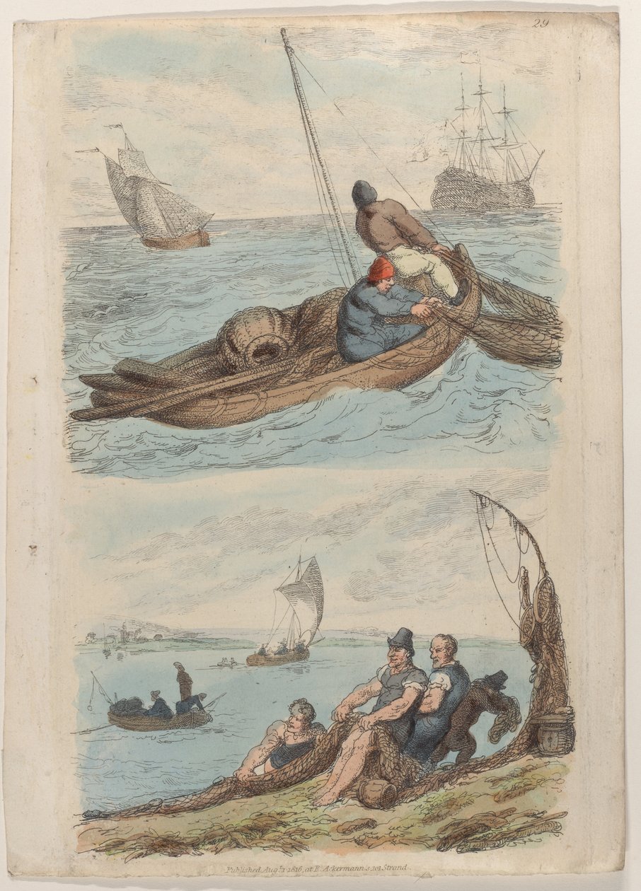 Levha 29, Minyatürde Dünyadan, 1816., 1816. by Thomas Rowlandson