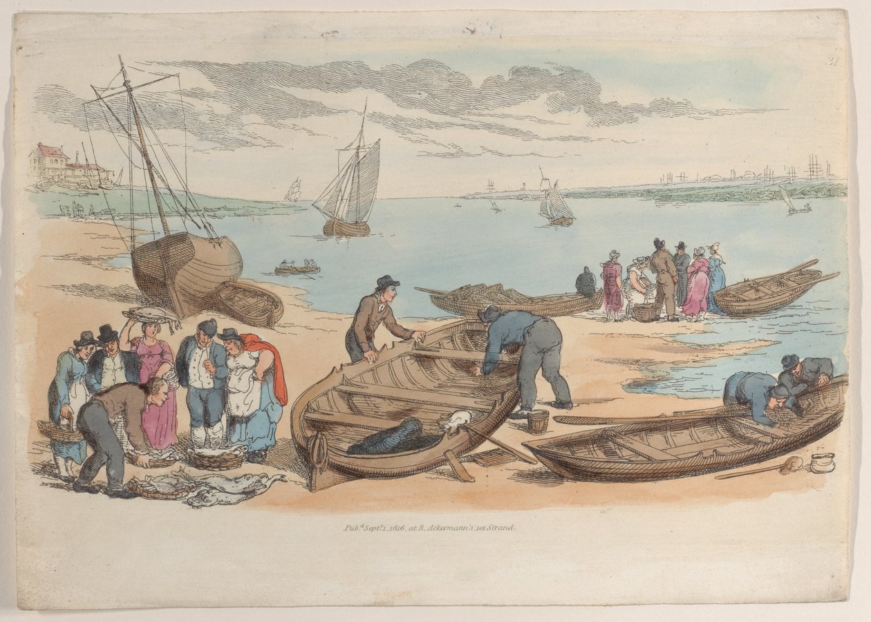 Levha 31, Minyatürde Dünyadan, 1816., 1816. by Thomas Rowlandson
