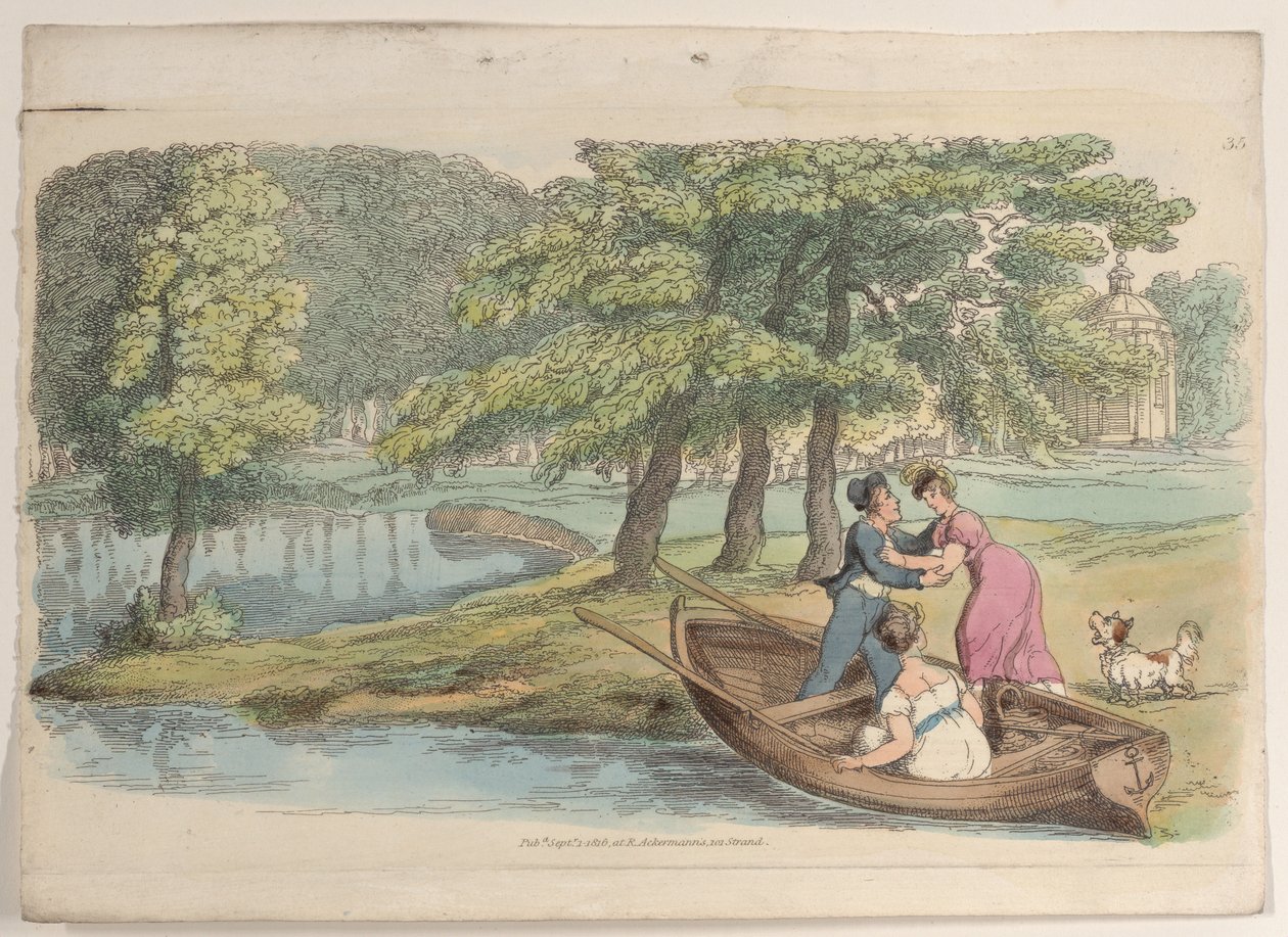 Levha 35, Minyatürde Dünyadan, 1816., 1816. by Thomas Rowlandson