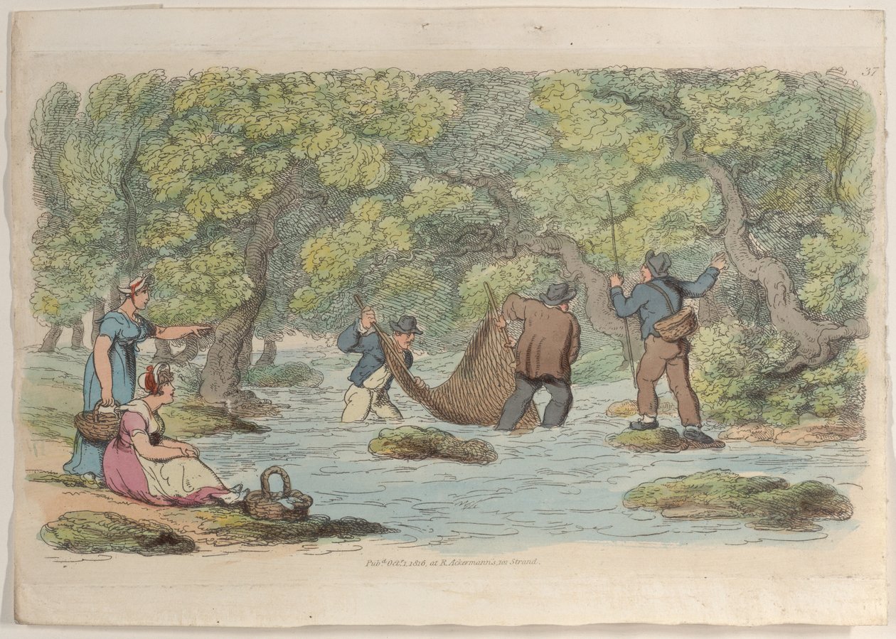 Levha 37, Minyatürde Dünyadan, 1816., 1816. by Thomas Rowlandson