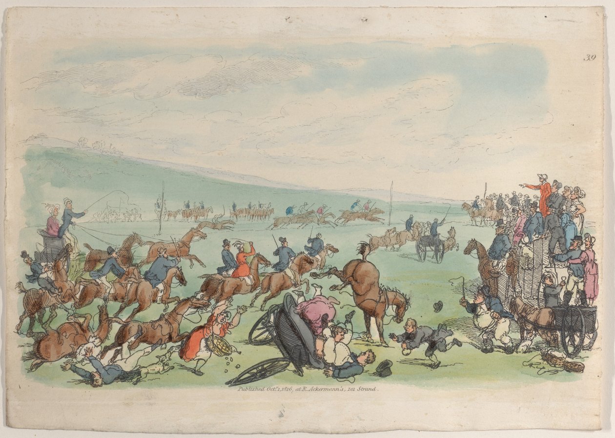 Levha 39, Minyatürde Dünyadan, 1816., 1816. by Thomas Rowlandson
