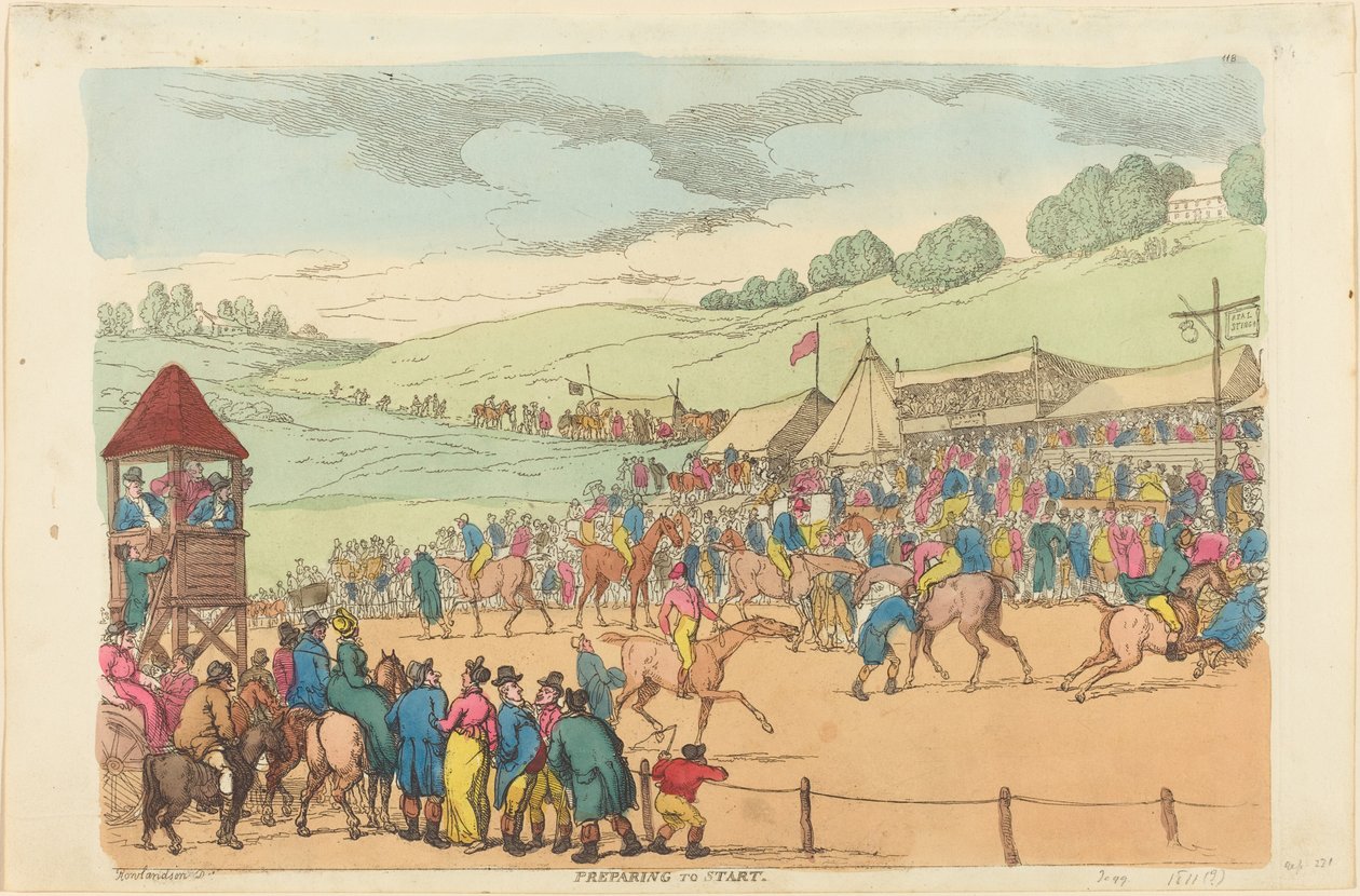Başlamaya hazırlanıyor by Thomas Rowlandson