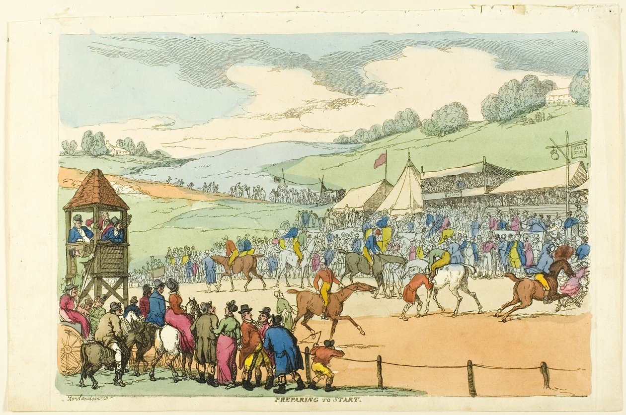 Başlamaya hazırlanıyor by Thomas Rowlandson